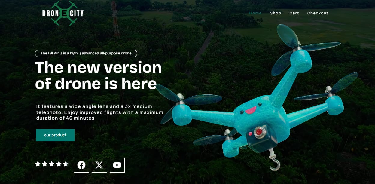 WooCommerce eCommerce landing page design by Raja Saeed